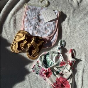 Baby Bibs and Headbands Set